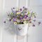 Spring Decorations for Home 12 Pack Purple Spring Flowers 17 Inch Artificial Spring Floral Stems with Daisy and Berries for Spring Summer Farmhouse Ornaments